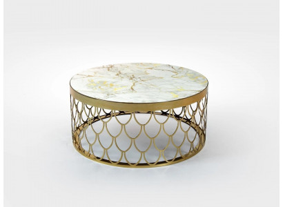Salle de séjour Table basse ronde Table basse design Mobilier de luxe Nouveaux aménagements
